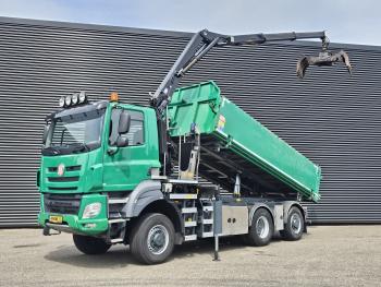 Tatra T158/II 6X6 / HMF Z CRANE + 2 SIDE TIPPER